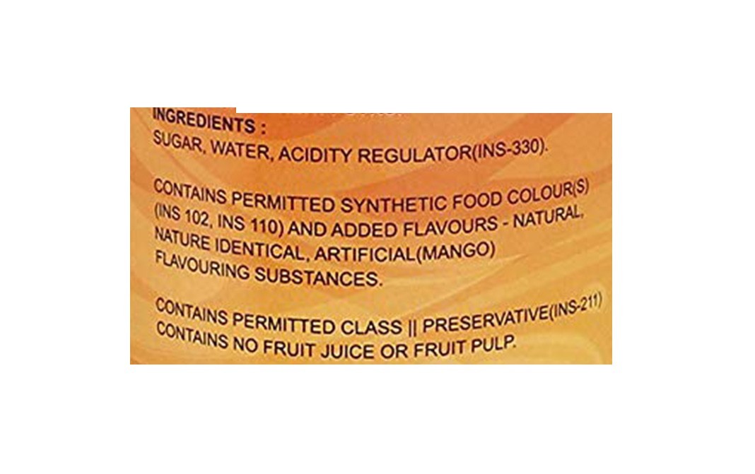 Raj Mandir Mango Milk Syrup    Plastic Bottle  750 millilitre